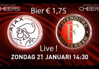 Ajax – Feyenoord Live! Bier € 1,75